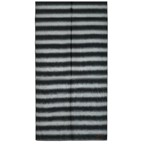Черно-серый полосатый шарф для женщины Genny 834666