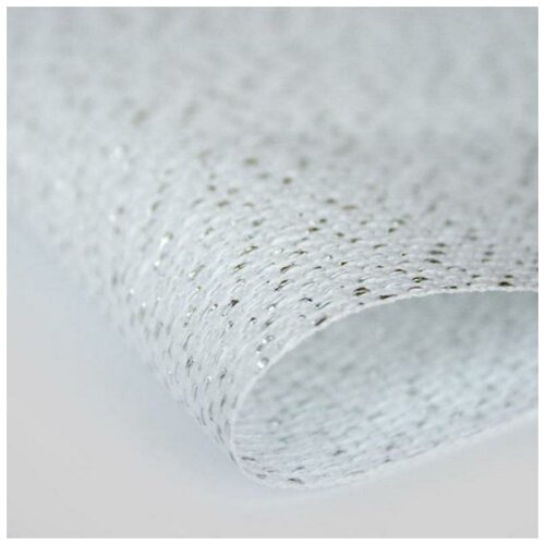 Канва для вышивания Zweigart 3706/11 Star-Aida 14 (36*46см) белый с радужным люрексом