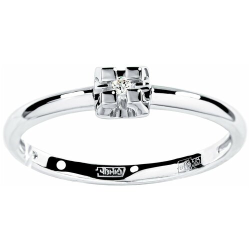 Кольцо Trade Jewelry из золота 585 пробы с бриллиантом