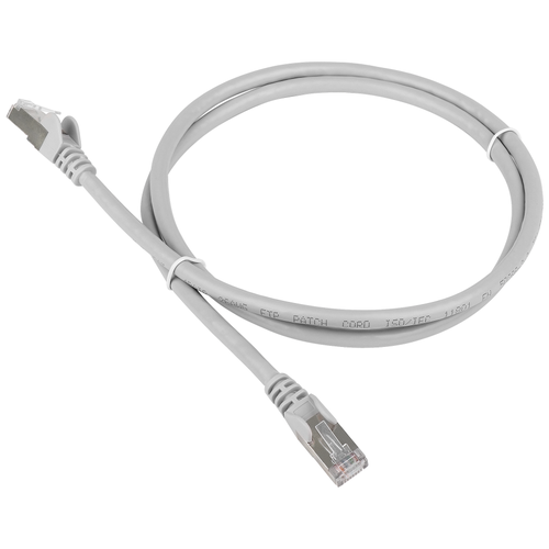 Патч-корд TWT TWT-45-45 RJ-45 (m) - RJ-45 (m) CAT5e F/UTP, 5 м, 1 шт., серый