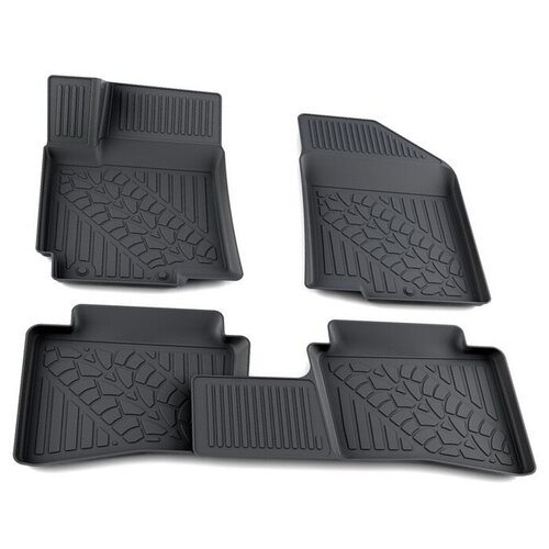 фото Коврики в салон полиуретан комплект hyundai solaris/accent iv седан 2010- 3d агатек