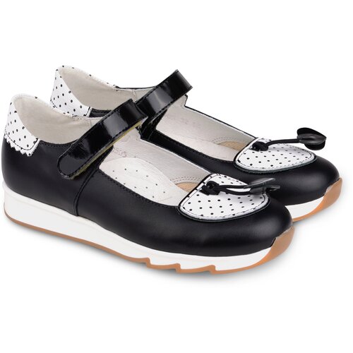 фото Туфли детские 25005 р33 кожа,чечетка черный tapiboo