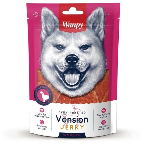 Wanpy Dog Лакомство для собак филе из оленины 100 гр