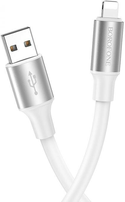 Кабель USB BOROFONE BX82 для Lightning, 2.4A, длина 1м, белый