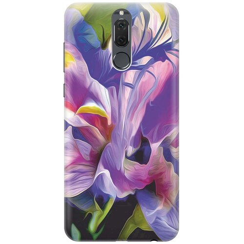 фото Gosso ультратонкий силиконовый чехол-накладка для huawei nova 2i с принтом "цветочная абстракция"