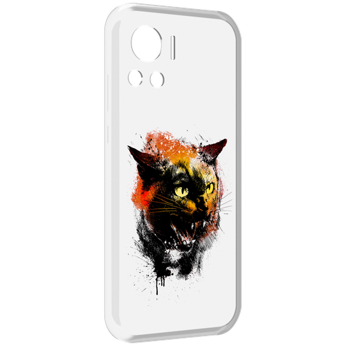 Чехол MyPads сиамский кот для Motorola Edge 30 Ultra задняя-панель-накладка-бампер
