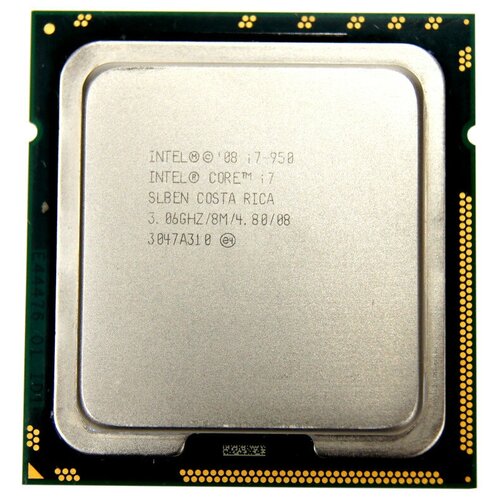 Процессор Intel Core i7-950 Bloomfield LGA1366, 4 x 3067 МГц, OEM процессор intel xeon w3565 bloomfield lga1366 4 x 3200 мгц oem