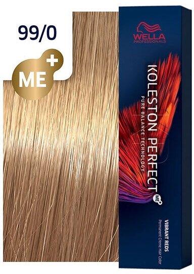 Wella крем-краска Koleston Perfect Me+ Pure Naturals 99/0 очень светлый блонд интен. натурал. для волос 60 мл
