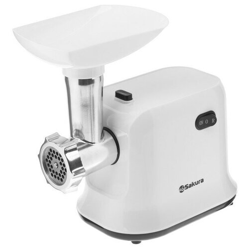 Мясорубка электрическая Sakura SA-6420SW 1500 Вт шинковки реверс белая 521100₽