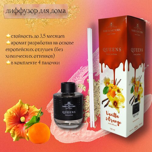 Ароматизатор-диффузор для дома с палочками Tasotti REED DIFFUSER QUEENS 