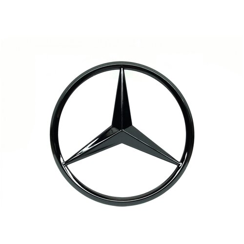 Центральная звезда на багажник для Mercedes W204 черный глянец