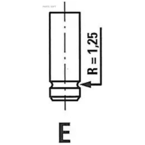 Впускной клапан Freccia R4716S freccia r6030r клапан выпускной renault duster 1 6 k4m