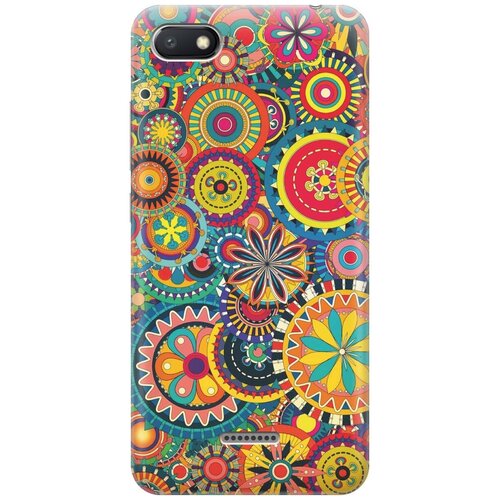 фото Re:paчехол - накладка artcolor для xiaomi redmi 6a с принтом "яркий узор"