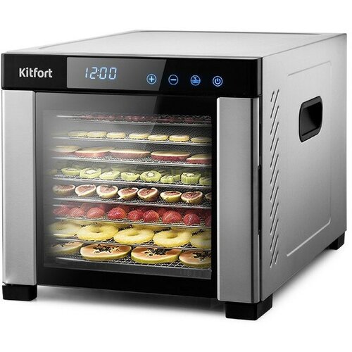 Kitfort Сушилка для овощей и фруктов Kitfort КТ-1911 650 Вт 6 ярусов 35-75 С серебристая 4006900₽