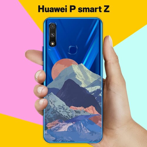 Силиконовый чехол Горы на Huawei P smart Z силиконовый чехол акула на huawei p smart z
