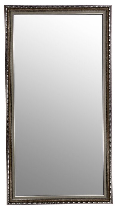 Зеркало настенное «Монако», серебро, 60×110 см, рама пластик, 50 мм 3393407 - фотография № 1