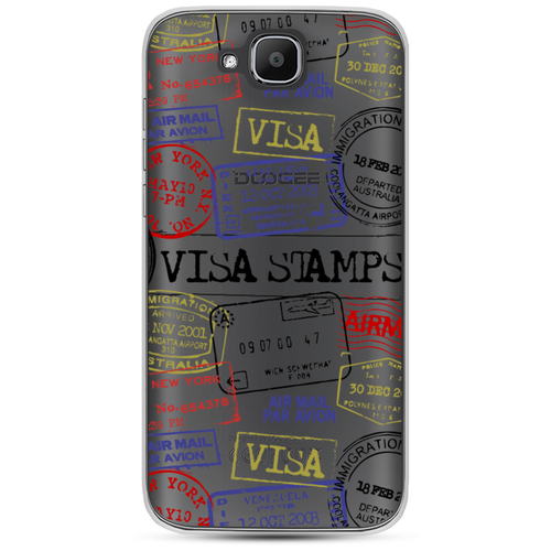 фото Силиконовый чехол visa stamps 1 на doogee x9 mini / дуги x9 mini case place