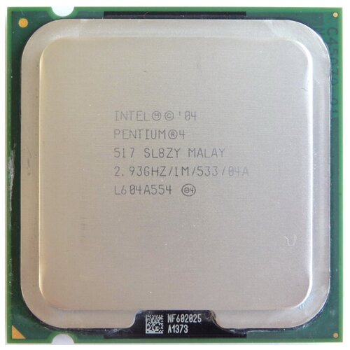 Процессор Intel Pentium 4 517 Prescott LGA775, 1 x 2933 МГц, OEM процессор intel pentium 4 524 prescott lga775 1 x 3067 мгц oem