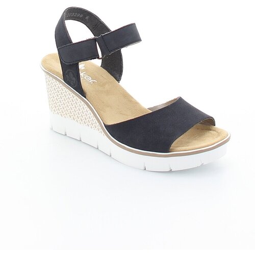 фото Босоножки rieker женские летние, размер 40, цвет синий, артикул 68590-14