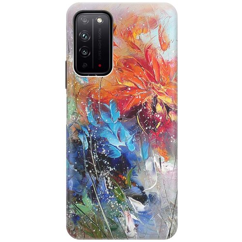 фото Re:pa чехол - накладка artcolor для honor x10 с принтом "весенний взрыв"