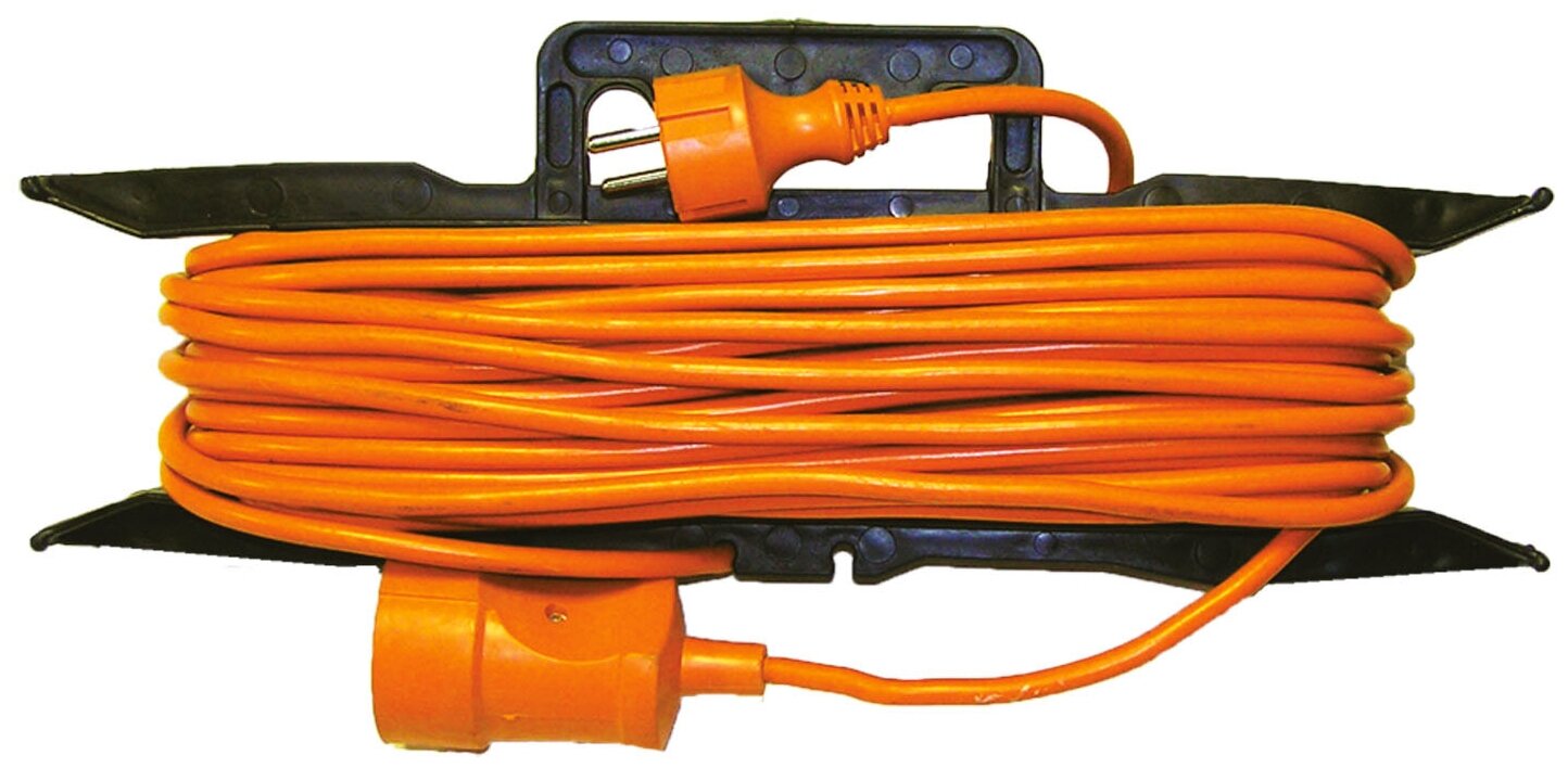 Удлинитель-шнур силовой на рамке УШ16 TDM (штепс. гнездо, 20м ПВС 3х1,5)