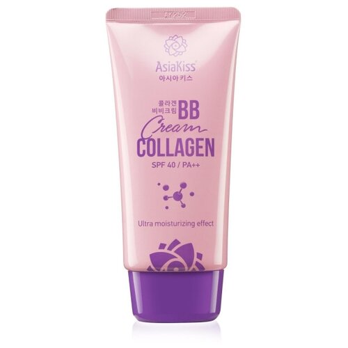 Купить Asiakiss BB cream Collagen, SPF 40, 60 мл, оттенок: натуральный
