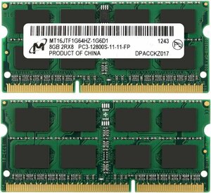 Оперативная память Micron DDR3 SO-DIMM 8Gb 1.5V 1600Mhz для ноутбука