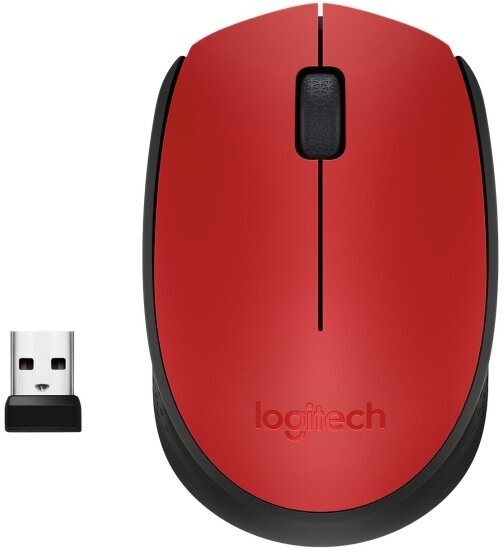 Мышь беспроводная Logitech M171 Red (910-004645)