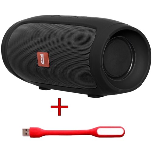Мощная беспроводная портативная музыкальная колонка SUN с Bluetooth черная USB фонарик 99900₽