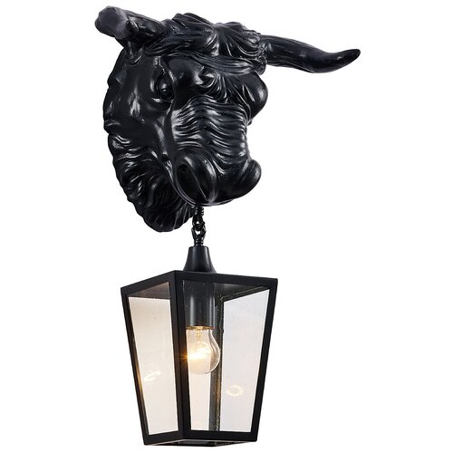 Уличный настенный светильник Favourite Bison 4001-1W, Черный, E27 60
