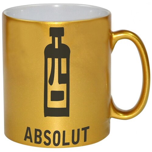 фото Золотая кружка absolut drabs