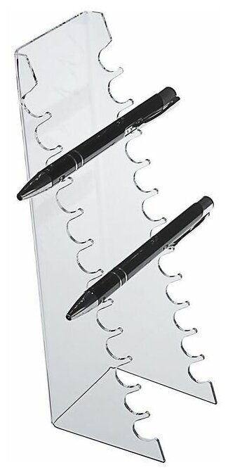 Queen fair Подставка под ручки на 12 шт, 7*7*22 см, оргстекло 2 мм, в защитной плёнке