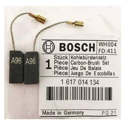 Комплект угольных щеток Bosch арт. 1617014134 щетки угольные 5х8х15 мм1607014117 пружина пятак комплект 2 шт для перфоратора bosch gah 500 dsr