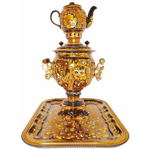 Самовар электрический шар набор 3 литра Царская кудрина 19900₽