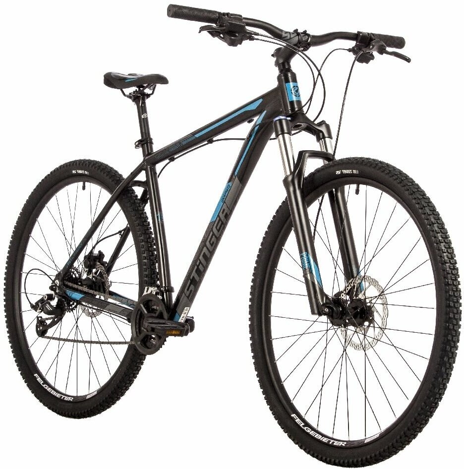 Велосипед Stinger Graphite Evo 29" (2023) (Велосипед STINGER 29" GRAPHITE EVO черный, алюминий, размер 22")