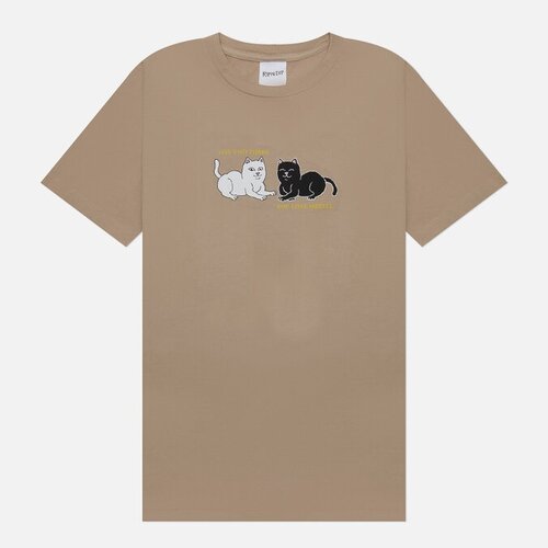 Футболка RIPNDIP, хлопок, размер S, бежевый