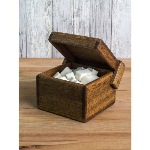 Большая коробочка из светлого дуба для хранения 