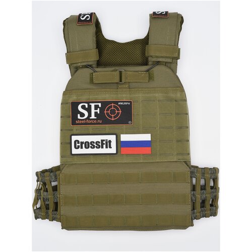 фото Жилет утяжелитель steel force (9кг) olive green