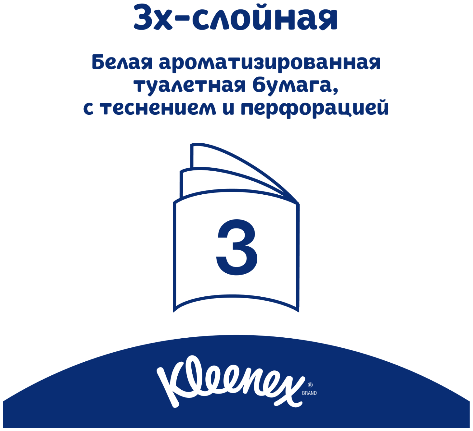 Туалетная бумага Kleenex "Нежная ромашка", 3 слоя, 8 рулонов - фото №14