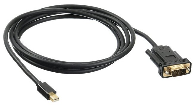 Кабель Buro miniDisplayport (m)-VGA (m), 2 м, черный (BHP MDPP-VGA-2)