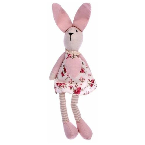 Мягкая игрушка Кролик , цвет розовый, виды .