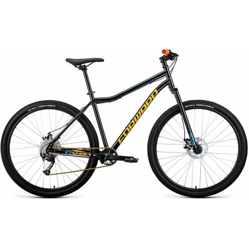 Горный велосипед Forward Sporting 29 X D (2022) 17 Черно-золотой (161-178 см)