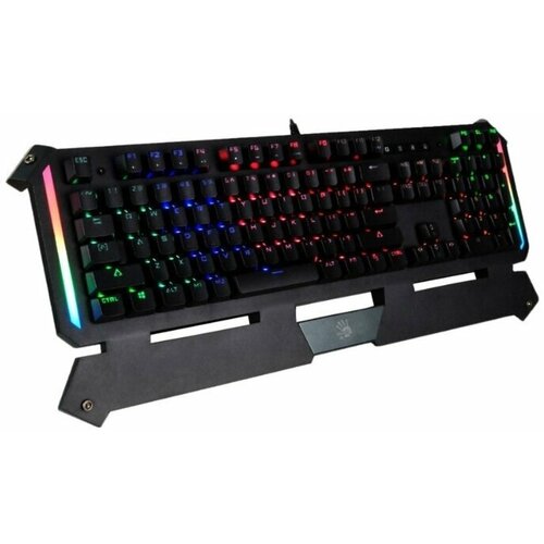Клавиатура A4Tech Bloody B875N PR механическая USB for gamer LED подставка для запястий black 500600₽