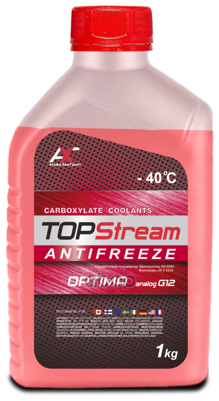 Антифриз Topstream Optima (Красный) G12 1 Л TOPStream арт. ATSOR00001