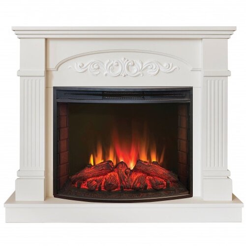 Электрокамин Real Flame Cristina 25,5 WT-F611 с очагом Evrika 25,5 LED