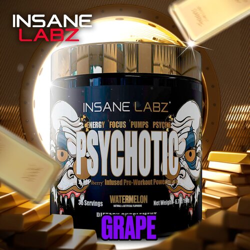 Предтреник Psychotic Gold Grape от бренда Insane Labz