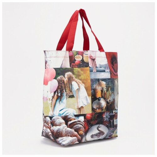 Сумка-шопер без молнии, без подклада, цвет разноцветный