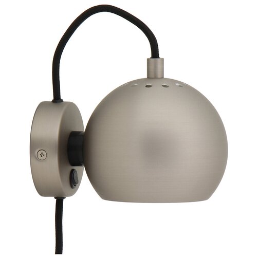 Лампа настенная ball, d12 см, сатин