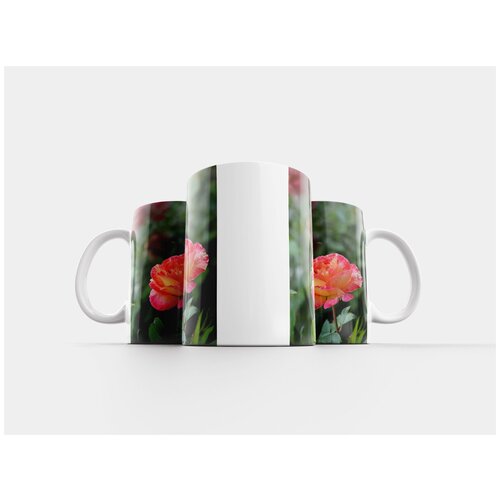 фото Кружка "розовый, цветок, розовый куст" 320 мл lotsprints