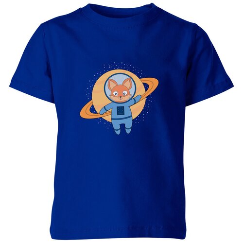 Футболка Us Basic, размер 8, синий мужская футболка лисёнок в космосе 2xl темно синий